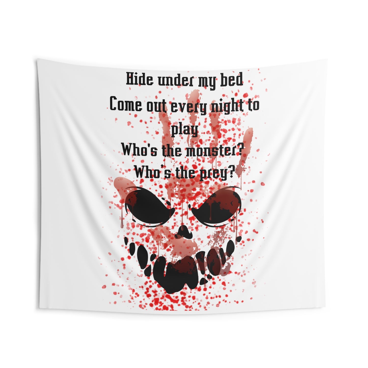 MONSTERS UNDER MY BED Indoor Wall Tapestries