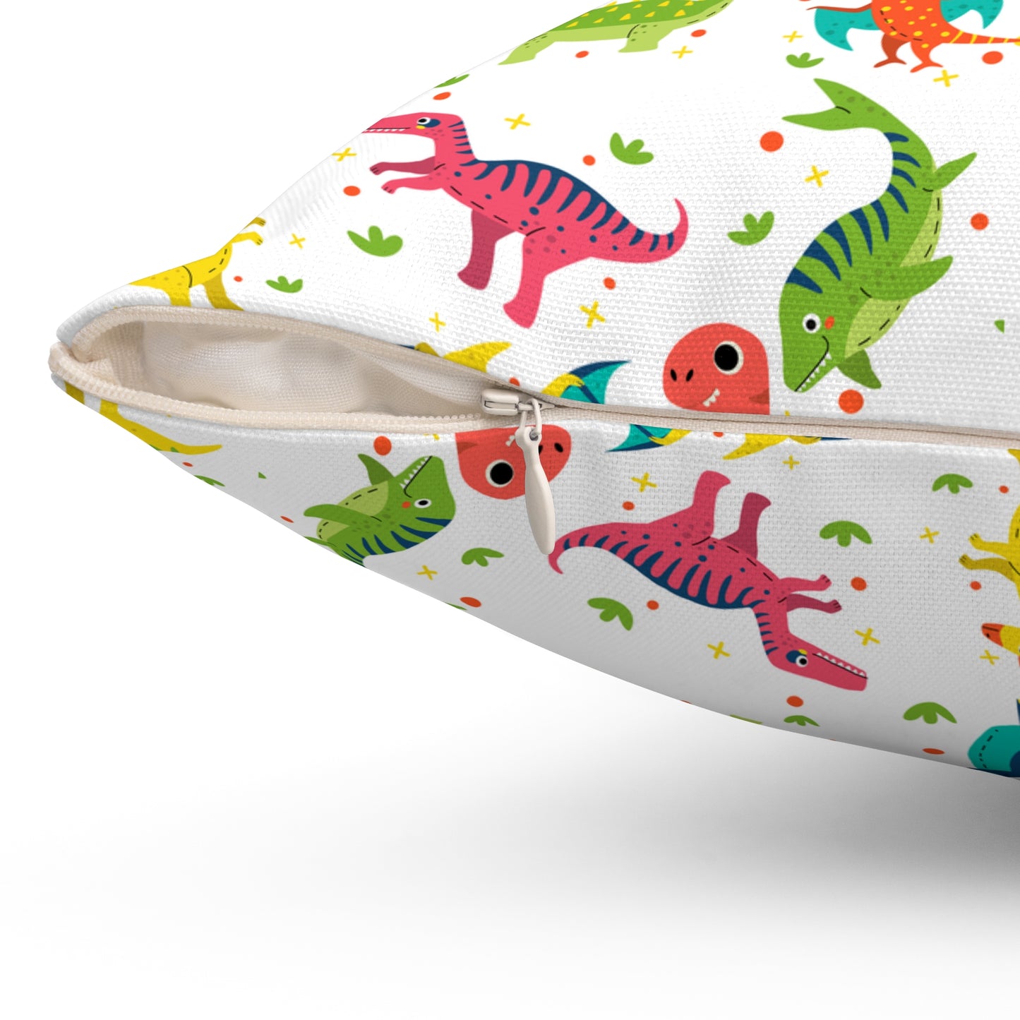 ROAR LIKE A DINASOUR Spun Polyester Square Pillow For Boy's Room