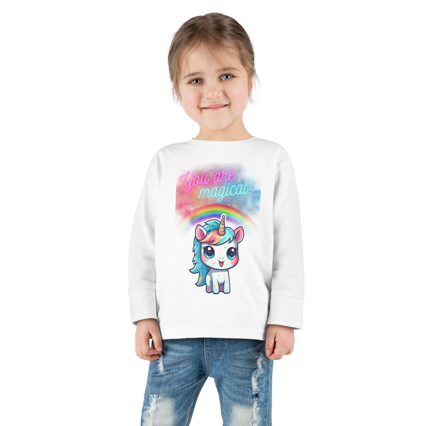 YOU ARE MAGICAL UNICORN LOV Toddler Long Sleeve Tee