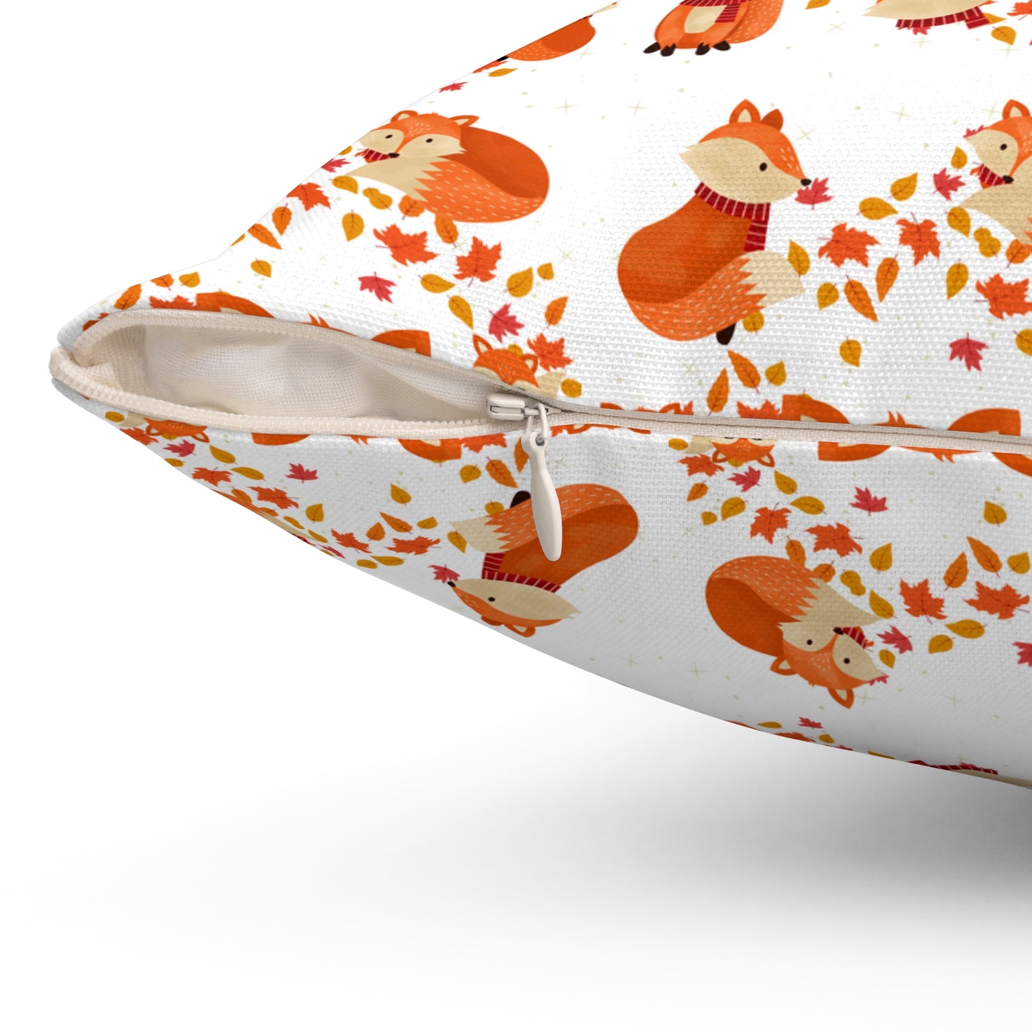FOXY FOXY AUTUMN Spun Polyester Square Pillow For Kid's Room