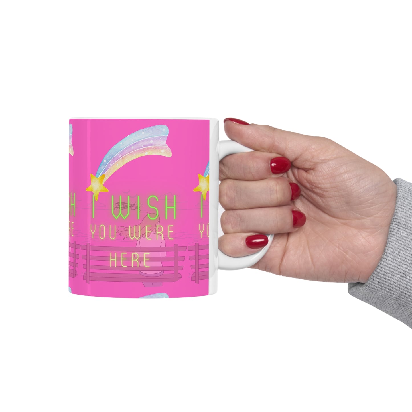 I WISH YOU WERE HERE Ceramic Mug 11oz