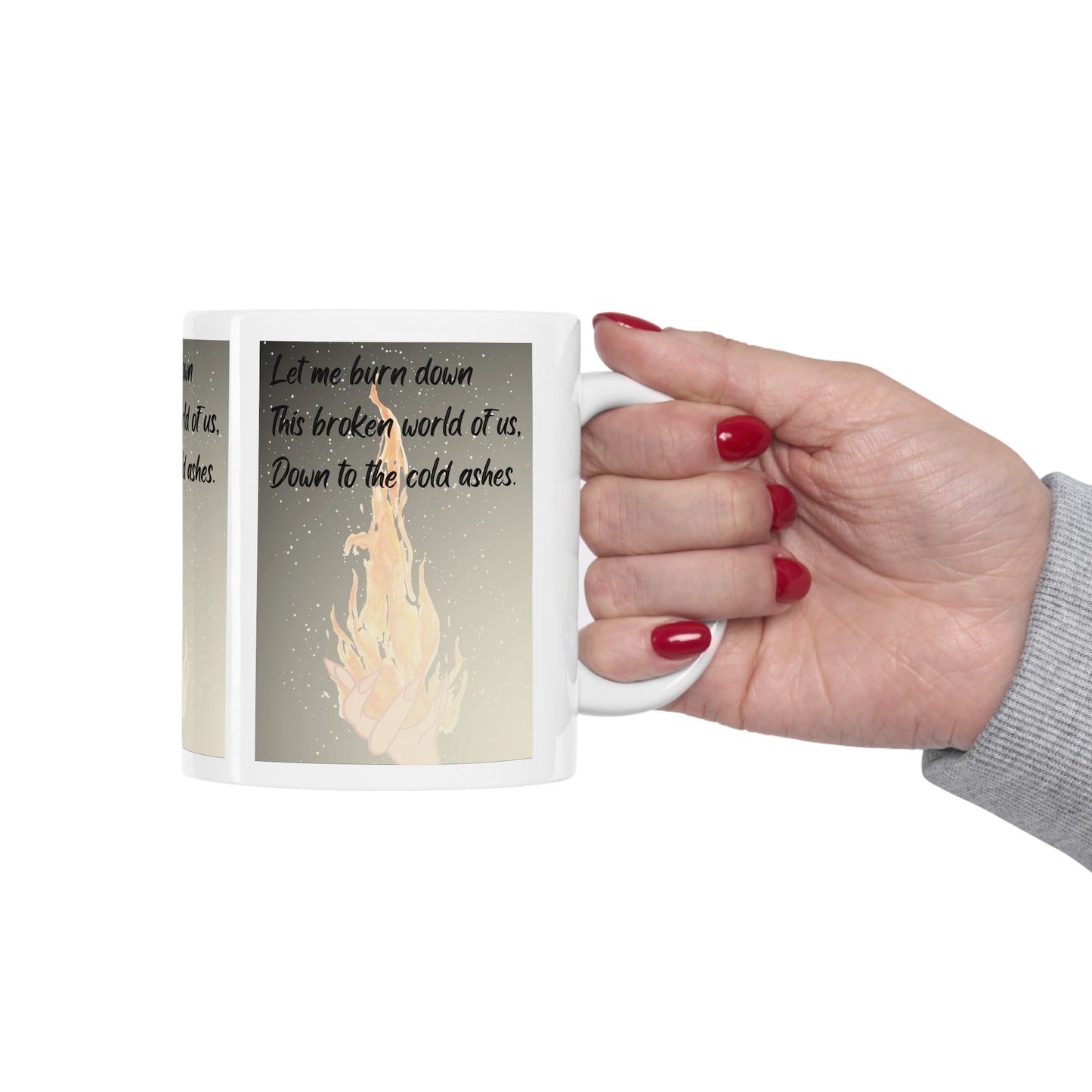 DOWN TO THE ASHES Ceramic Mug 11oz