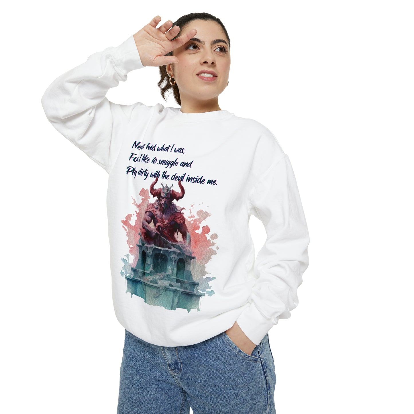 DEMON LOVER Unisex Garment-Dyed Sweatshirt