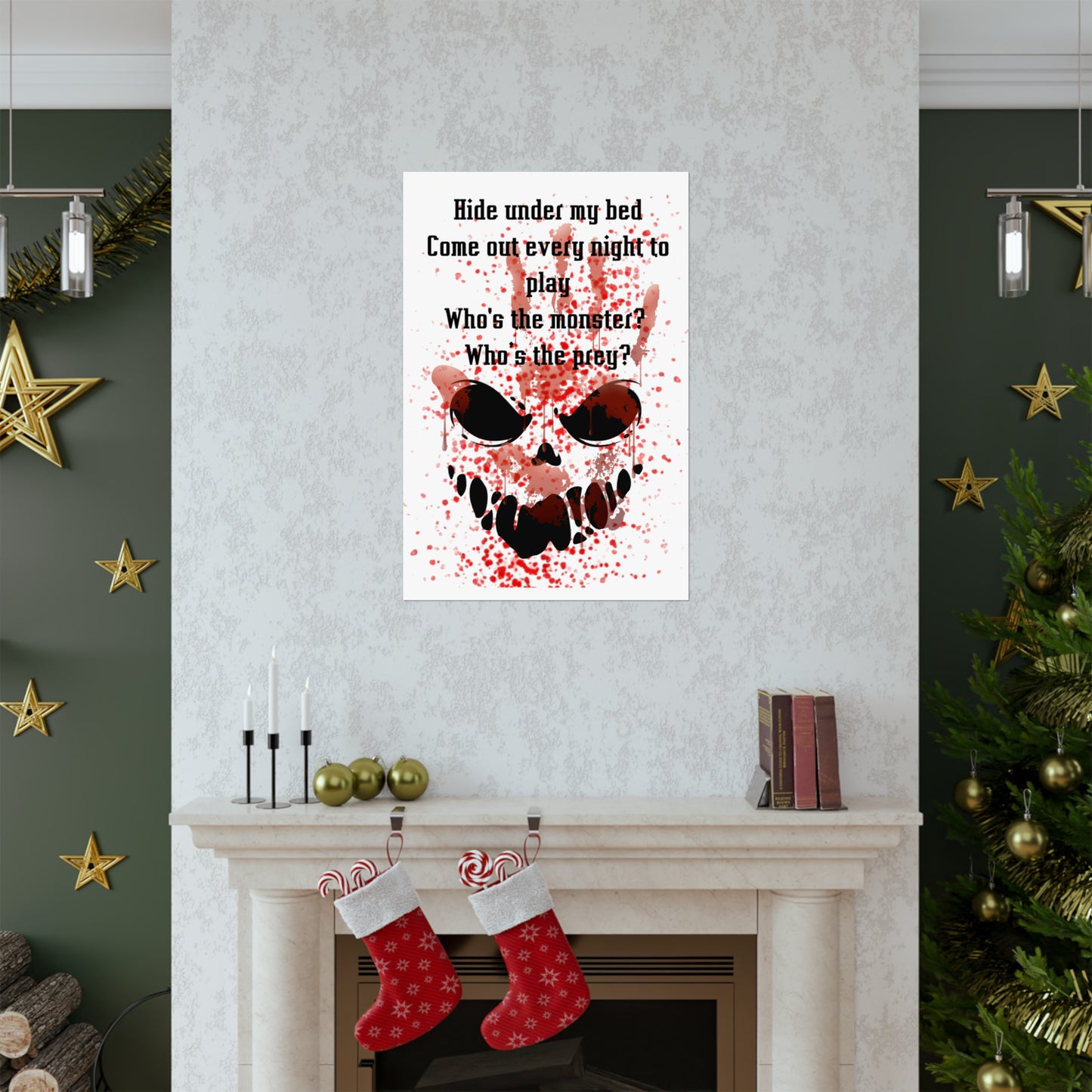 MONSTERS UNDER MY BED Matte Vertical Posters