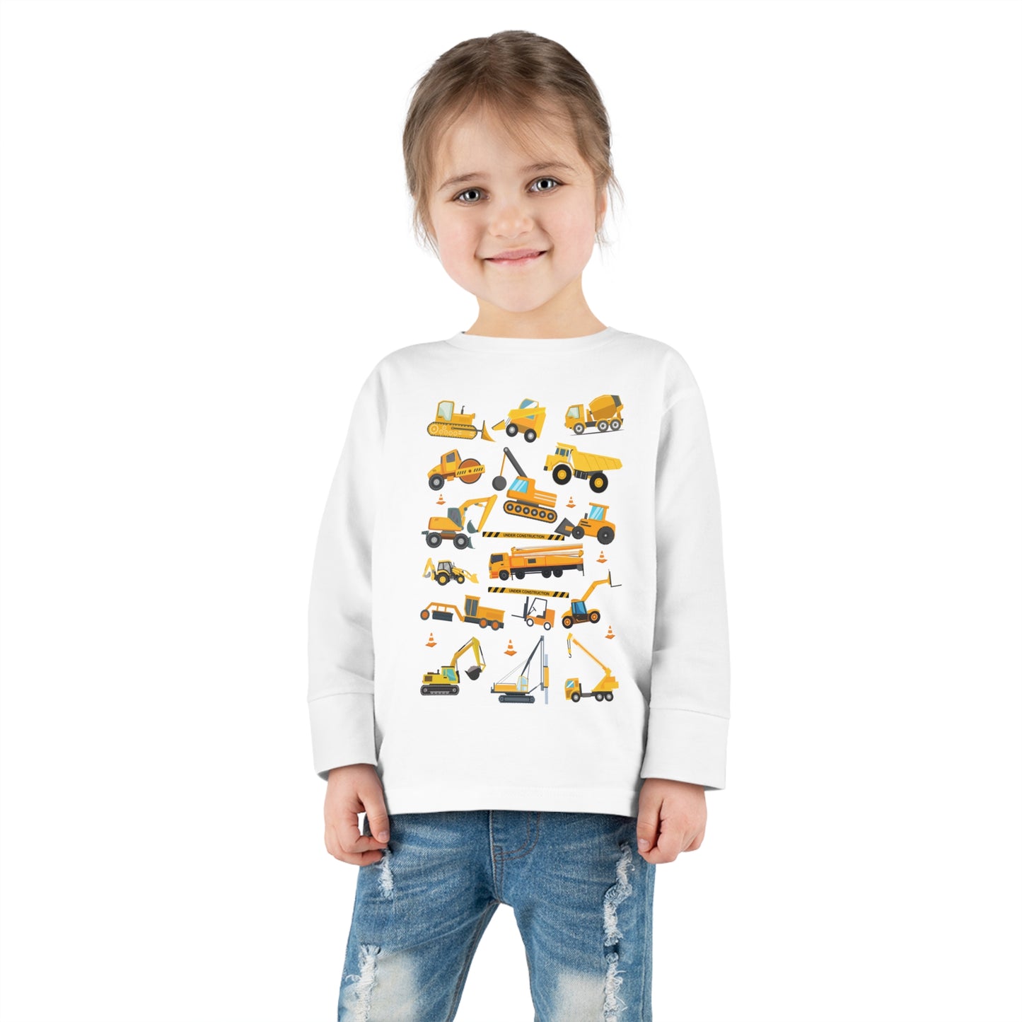 CONSTRUCTION TRUCKS V2 Toddler Long Sleeve Tee
