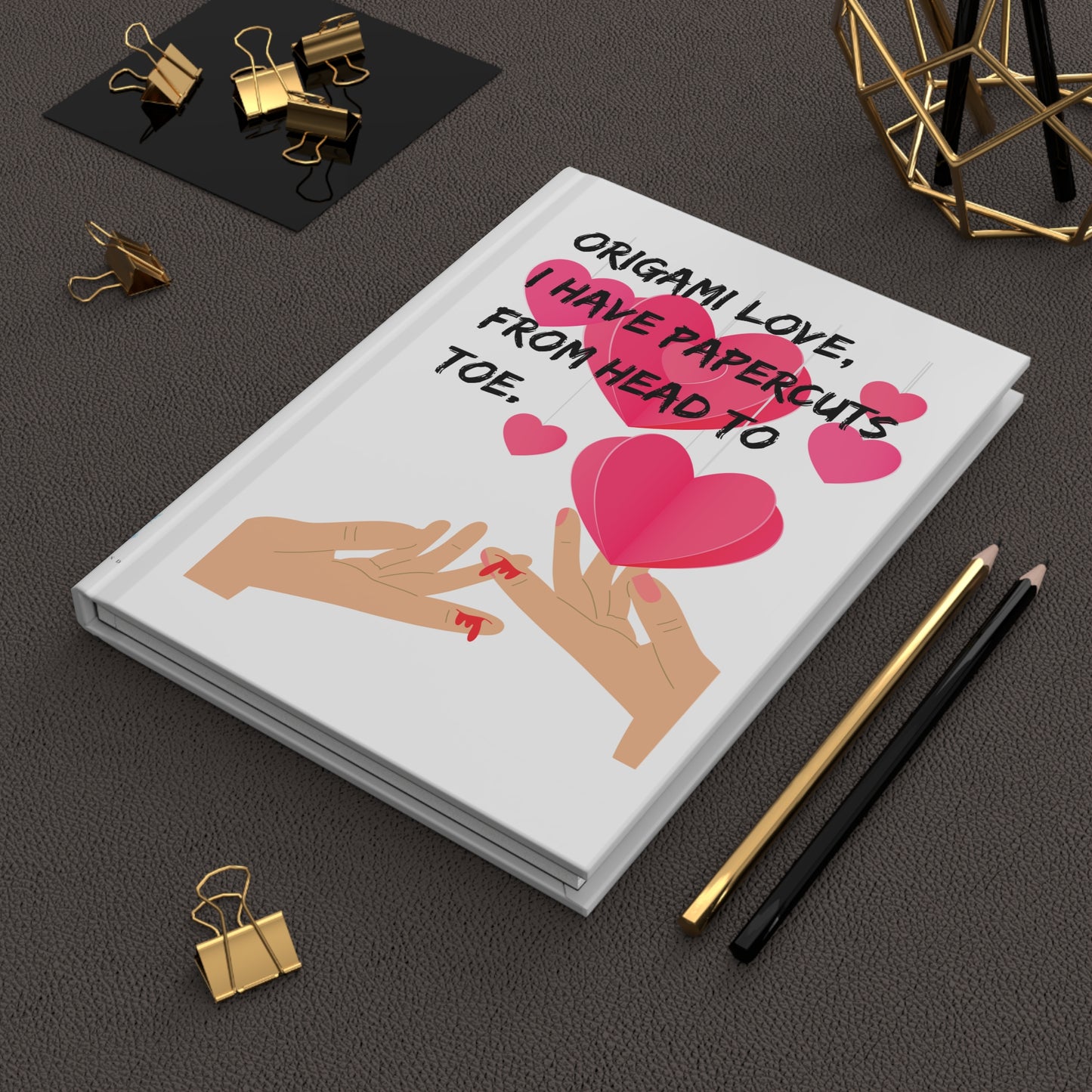 ORIGAME LOVE Hardcover Journal Matte