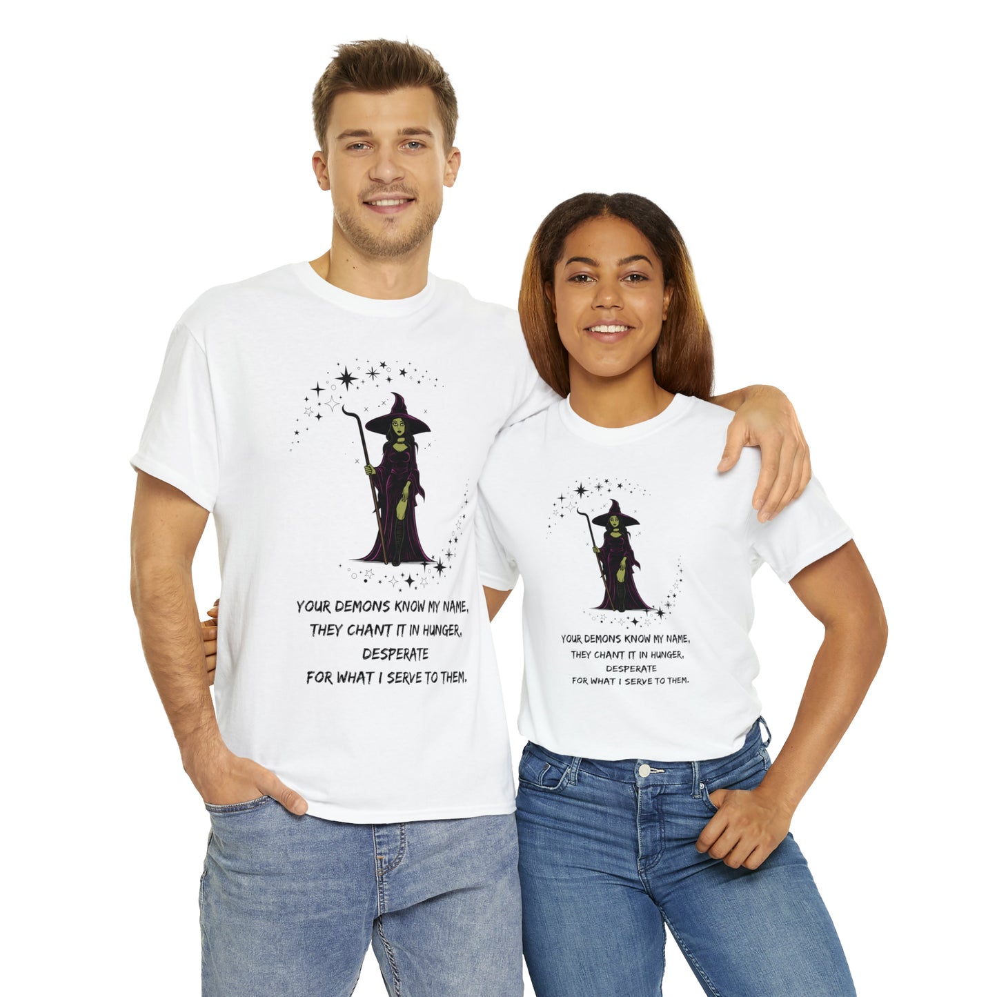 YOUR DEMONS KNOW MY NAME V1 Unisex Heavy Cotton Tee