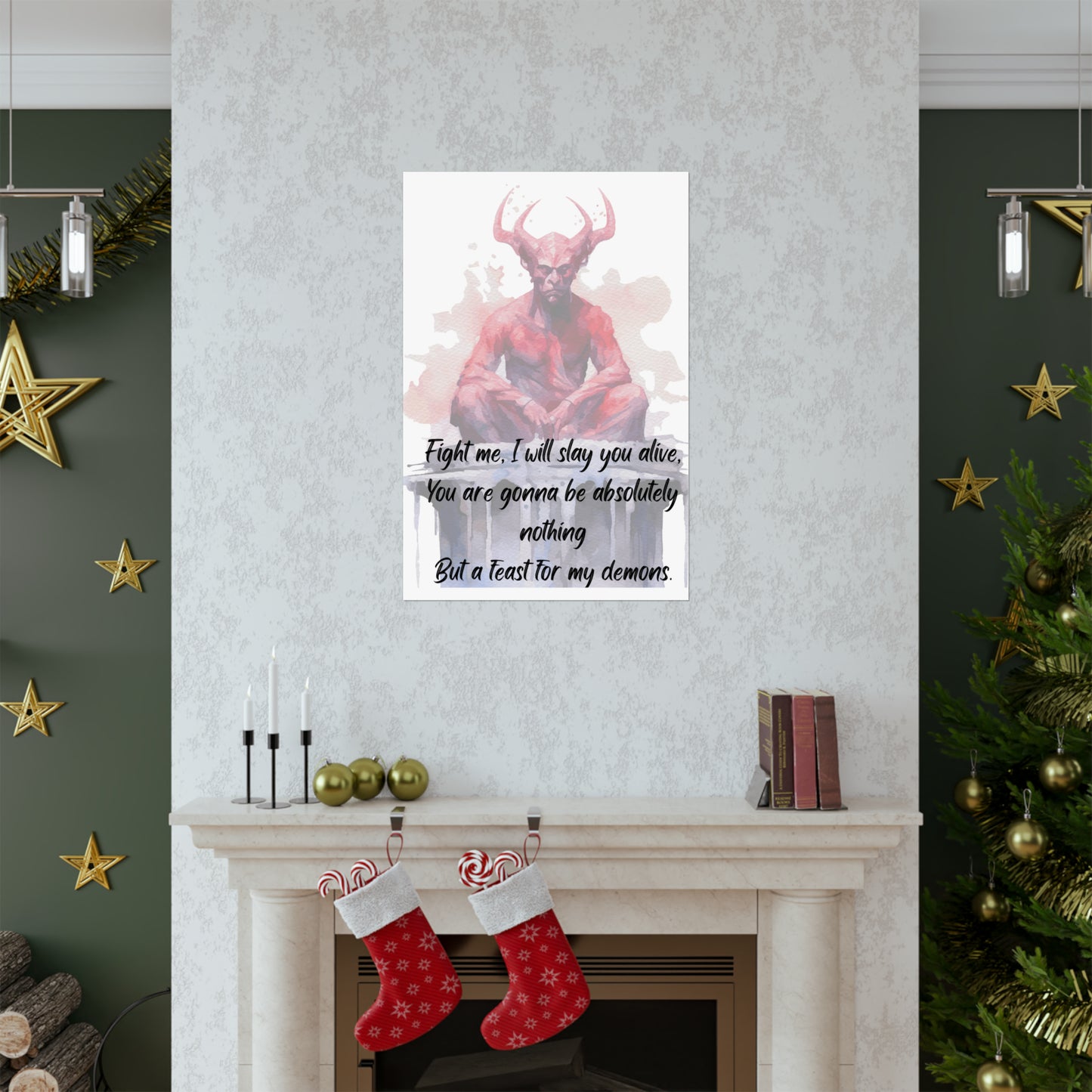 FEAST FOR MY DEMONS Matte Vertical Posters