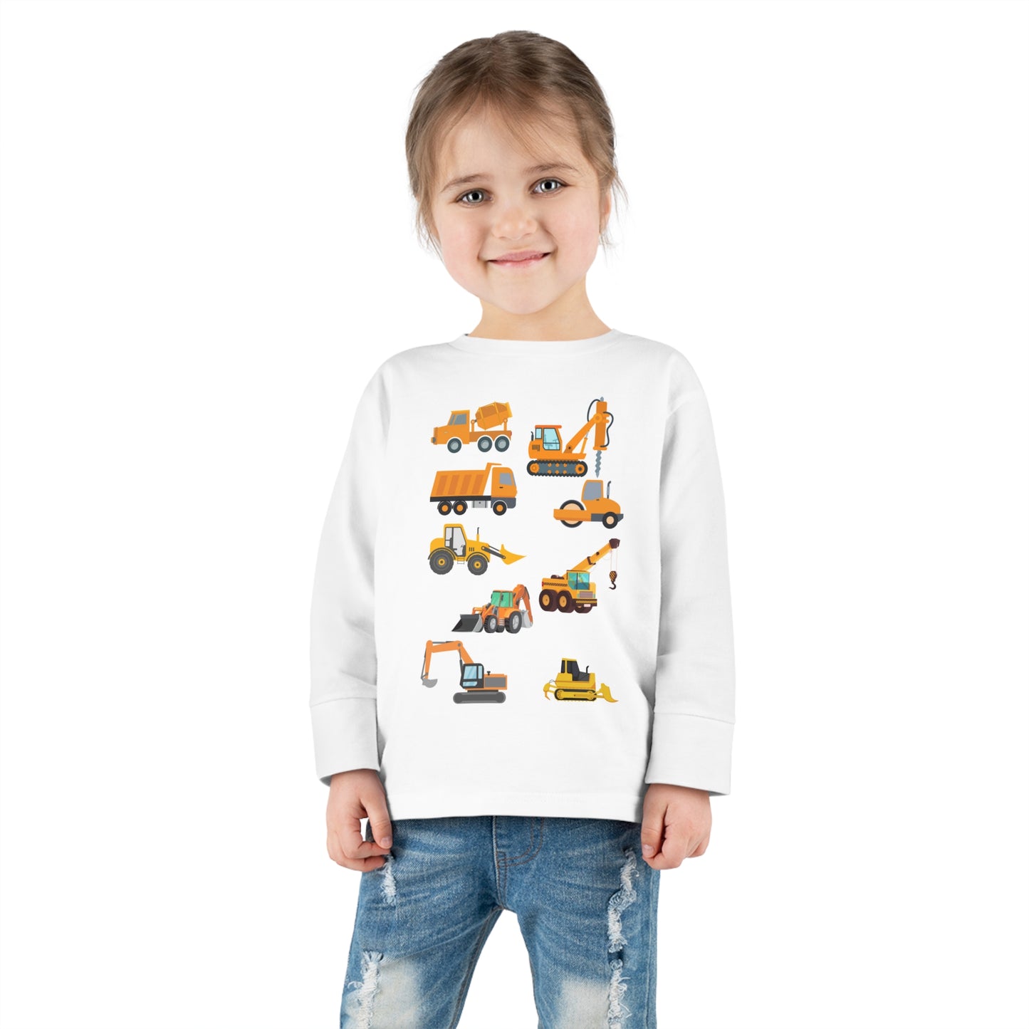 CONSTRUCTION TRUCKS V1 Toddler Long Sleeve Tee