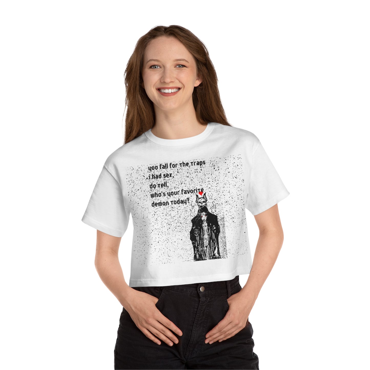 DEMON TALES V1 Champion Women's Heritage Cropped T-Shirt