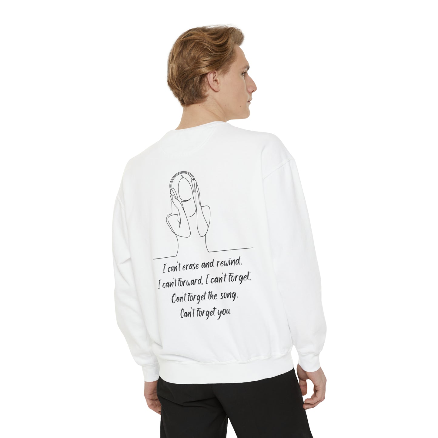 SONG STUCK IN MY HEAD Unisex Garment-Dyed Sweatshirt