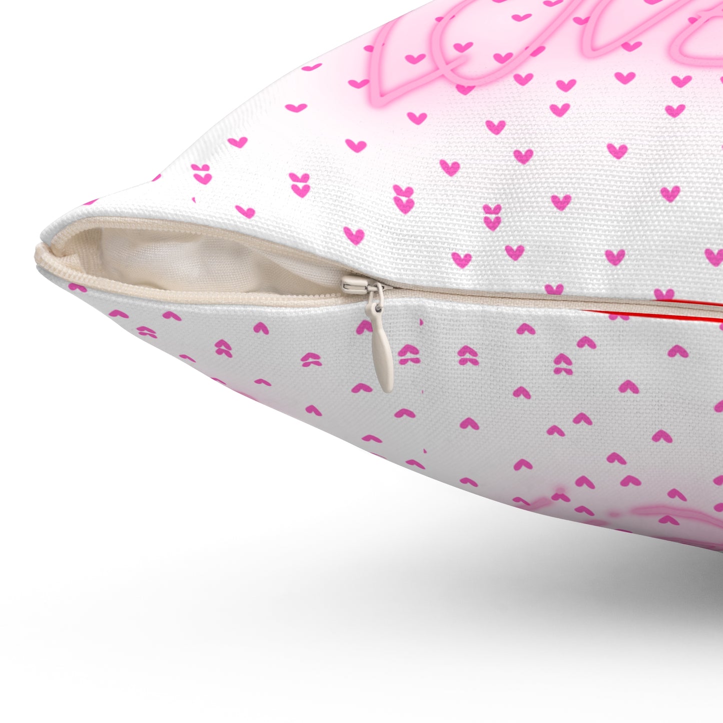 IT IS RAININNG LOVE Spun Polyester Square Pillow