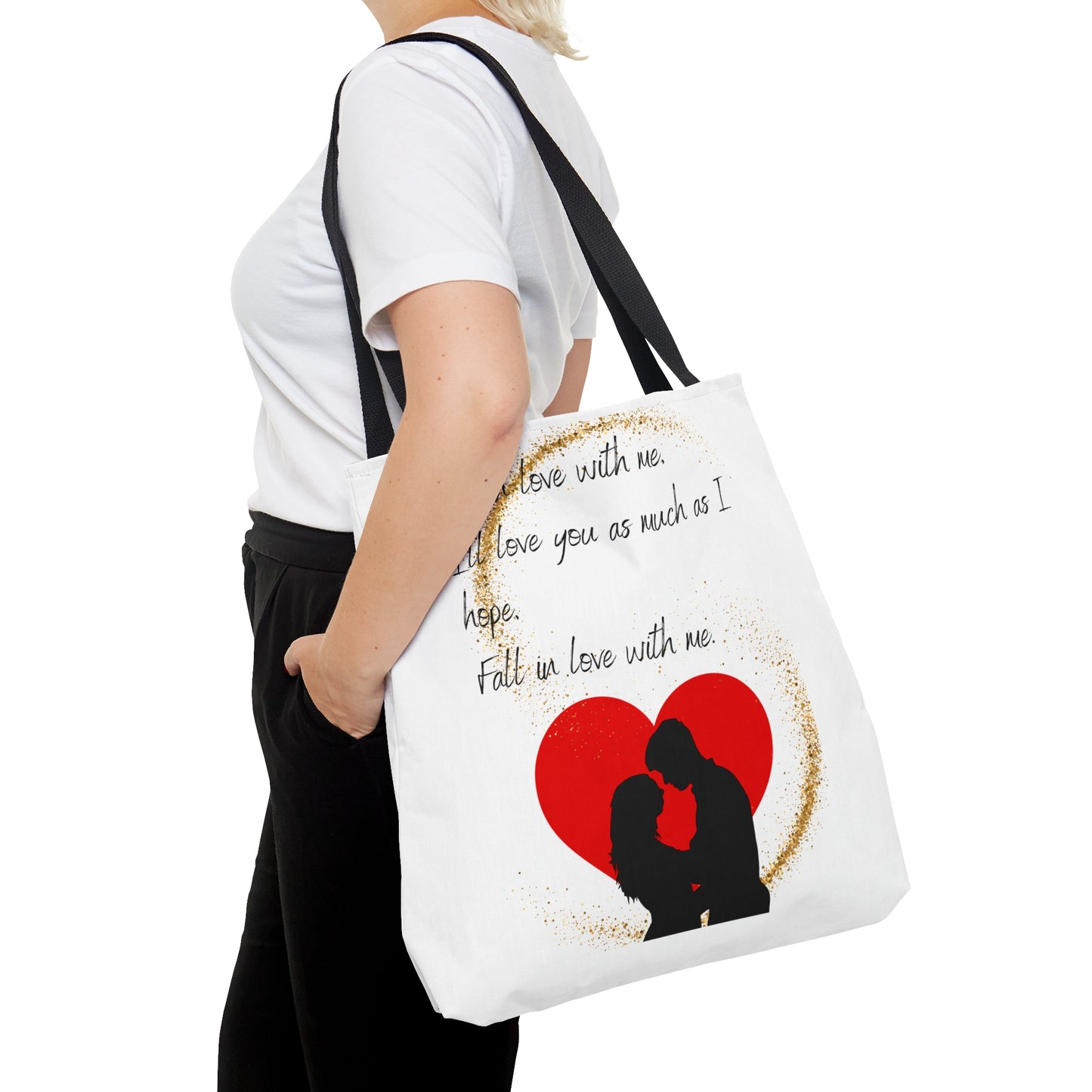 FALL IN LOVE WITH ME Tote Bag (AOP)
