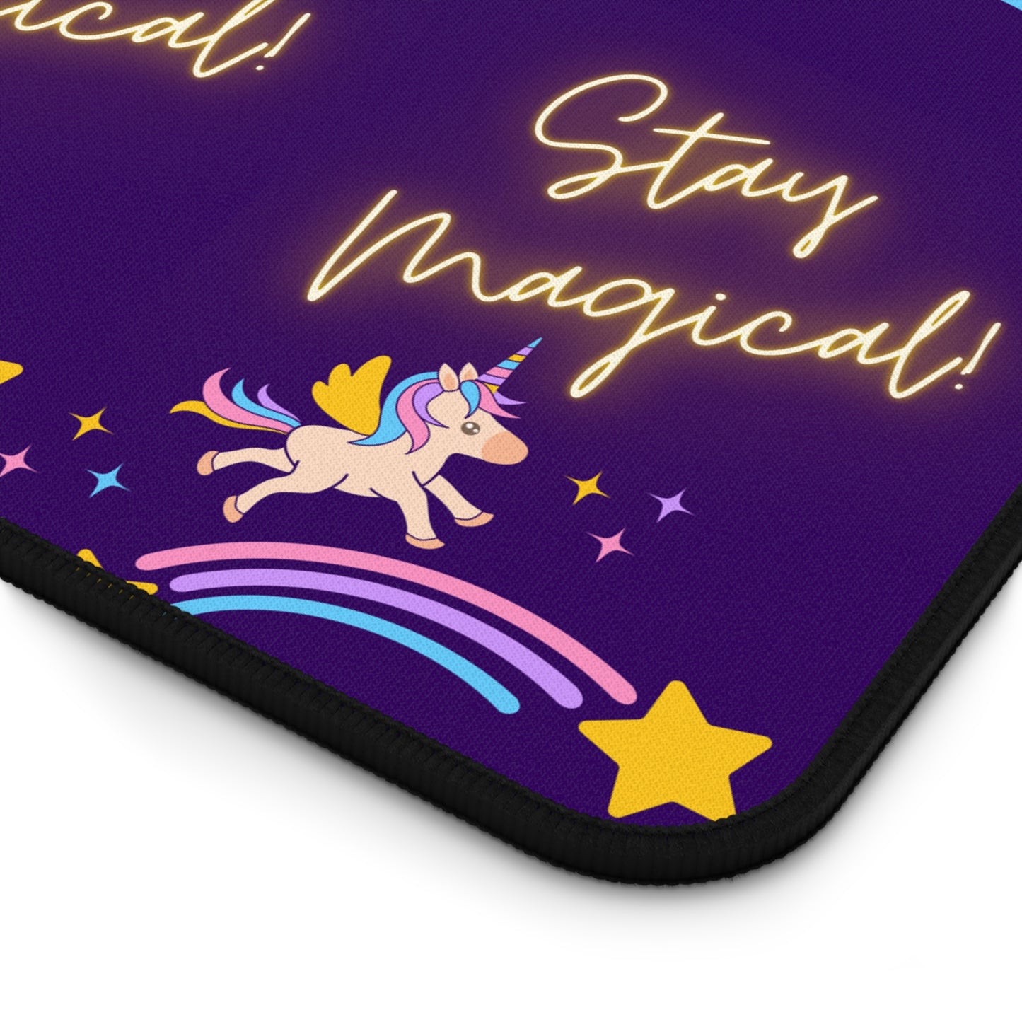 STAY MAGICAL UNICORN LOVE Desk Mat