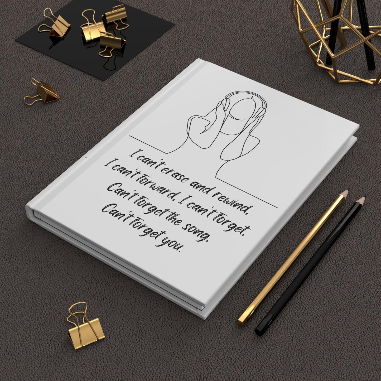 SONG STUCK IN MY HEAD Hardcover Journal Matte