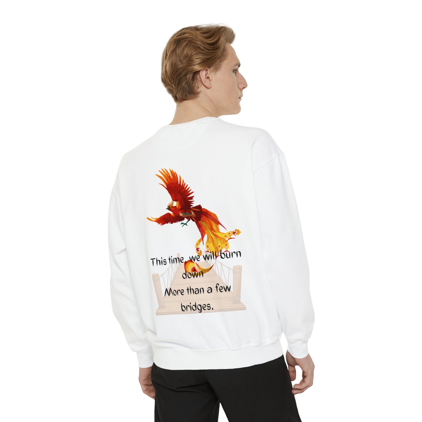 BRIDGES Unisex Garment-Dyed Sweatshirt