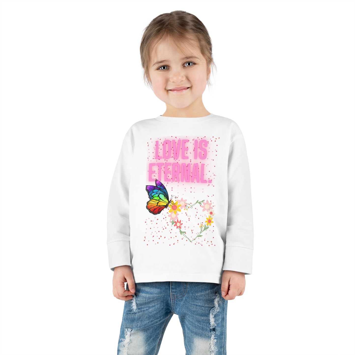 LOVE IS ETERNAL Toddler Long Sleeve Tee