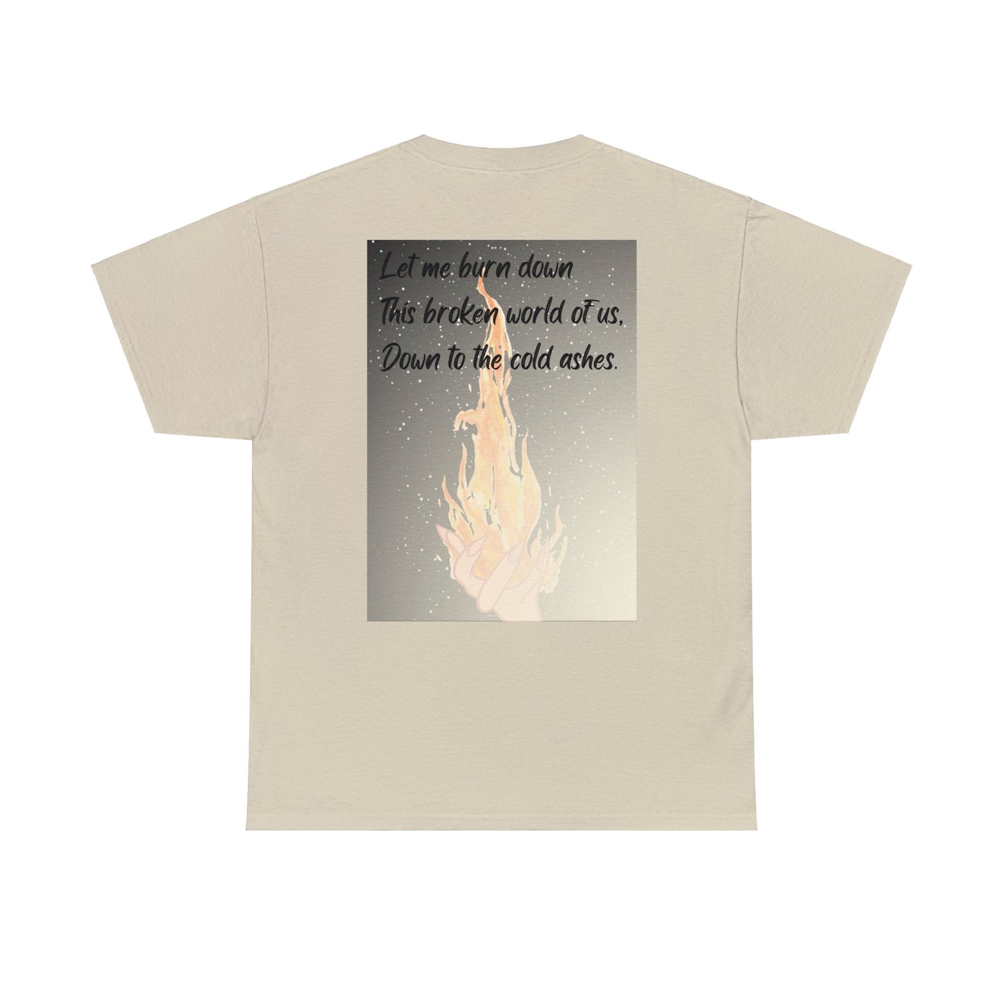 DOWN TO THE ASHES  Unisex Heavy Cotton Tee