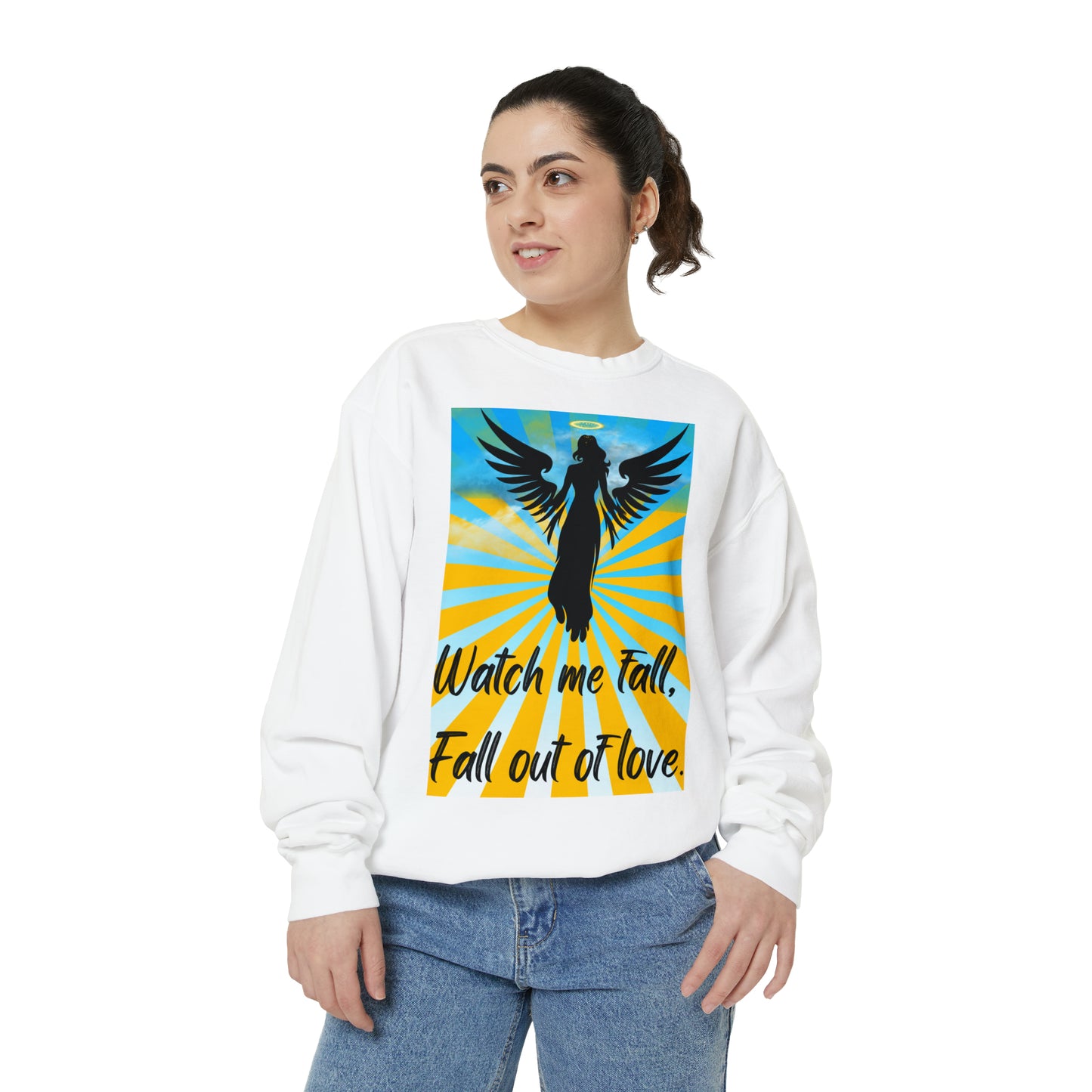 FALL OUT OF LOVE  Unisex Garment-Dyed Sweatshirt
