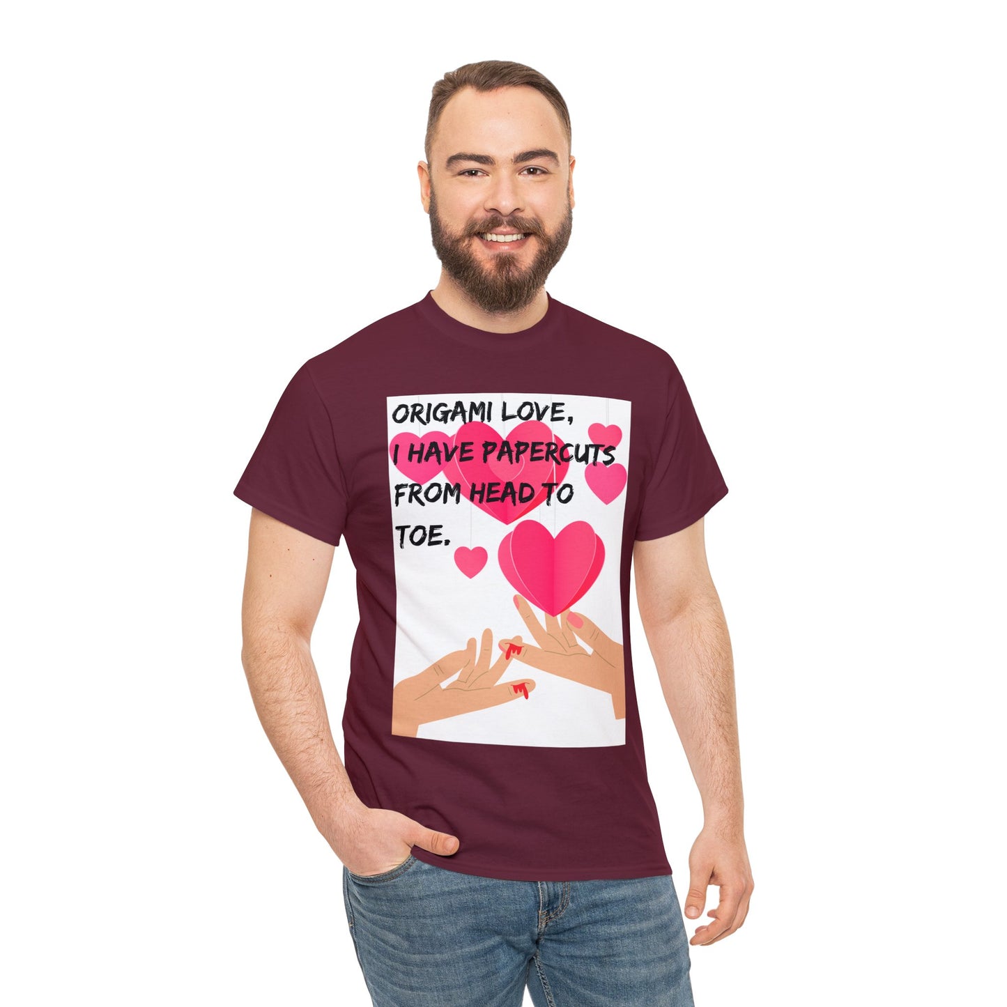 ORIGAME LOVE Unisex Heavy Cotton Tee