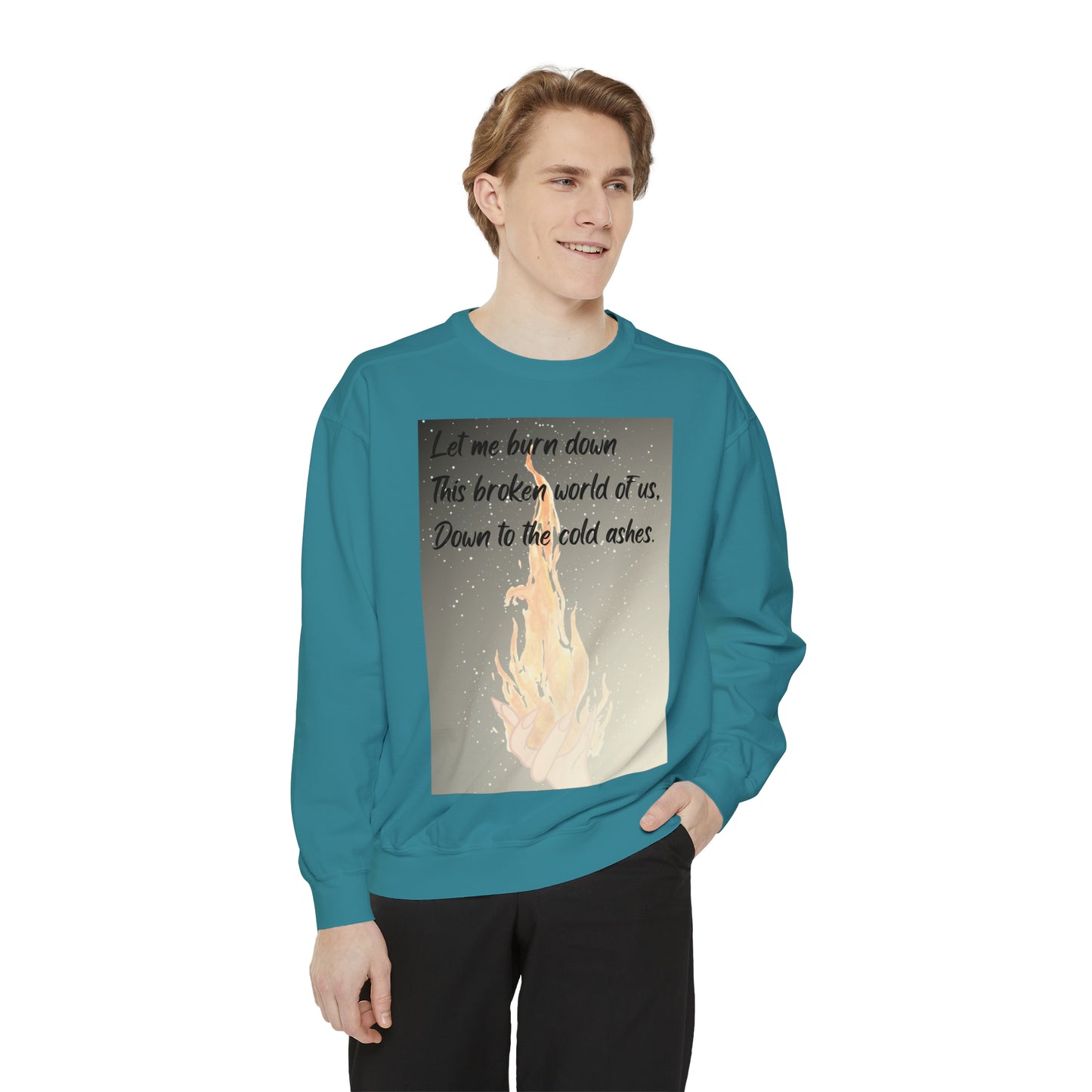 DOWN TO THE ASHES  Unisex Garment-Dyed Sweatshirt