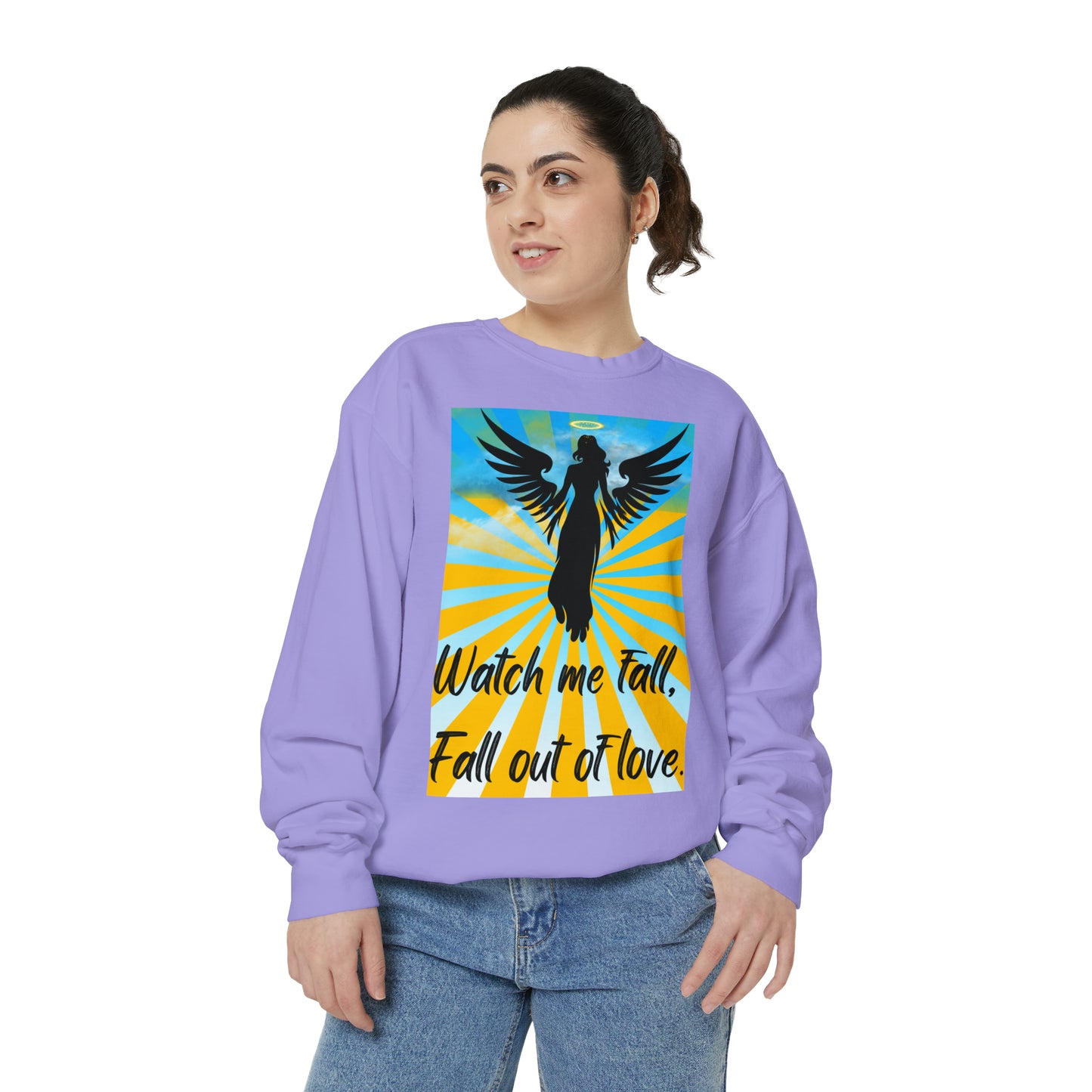 FALL OUT OF LOVE  Unisex Garment-Dyed Sweatshirt