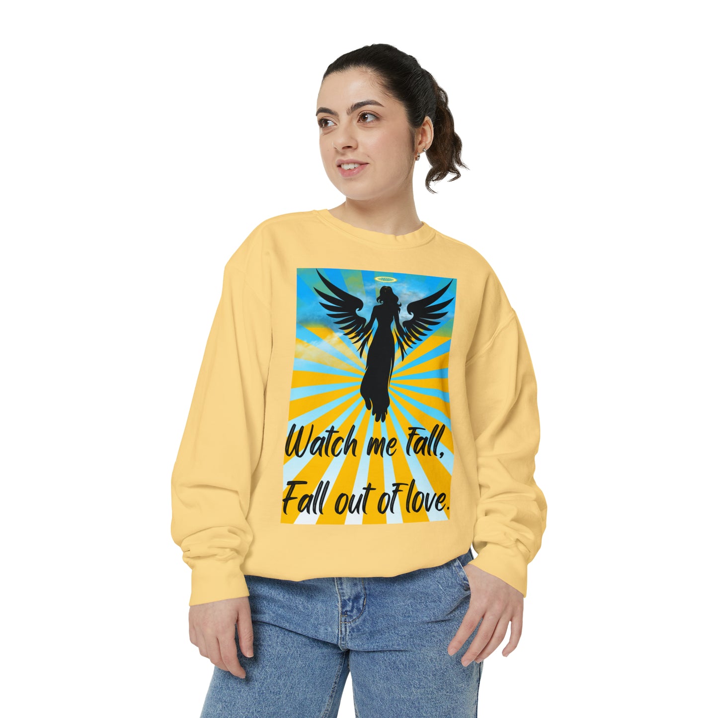 FALL OUT OF LOVE  Unisex Garment-Dyed Sweatshirt