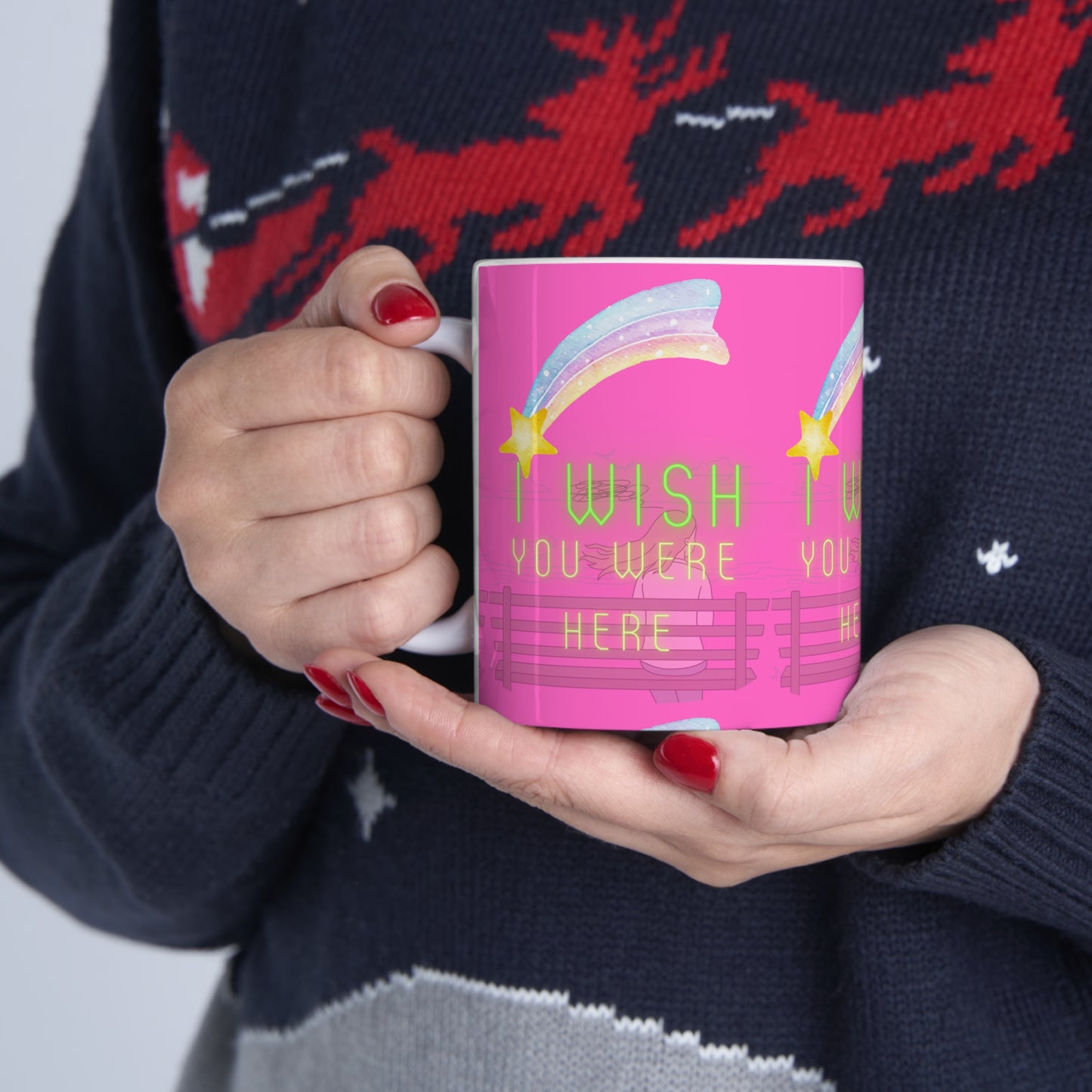 I WISH YOU WERE HERE Ceramic Mug 11oz
