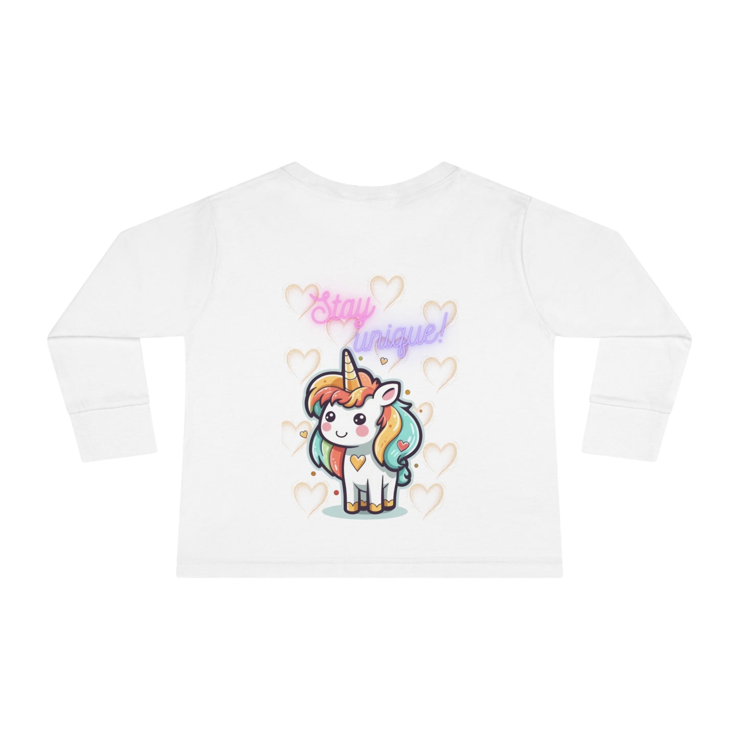 STAY UNIQUE UNICORN LOVE Toddler Long Sleeve Tee