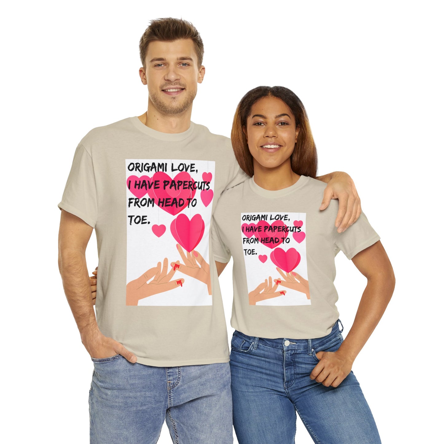 ORIGAME LOVE Unisex Heavy Cotton Tee