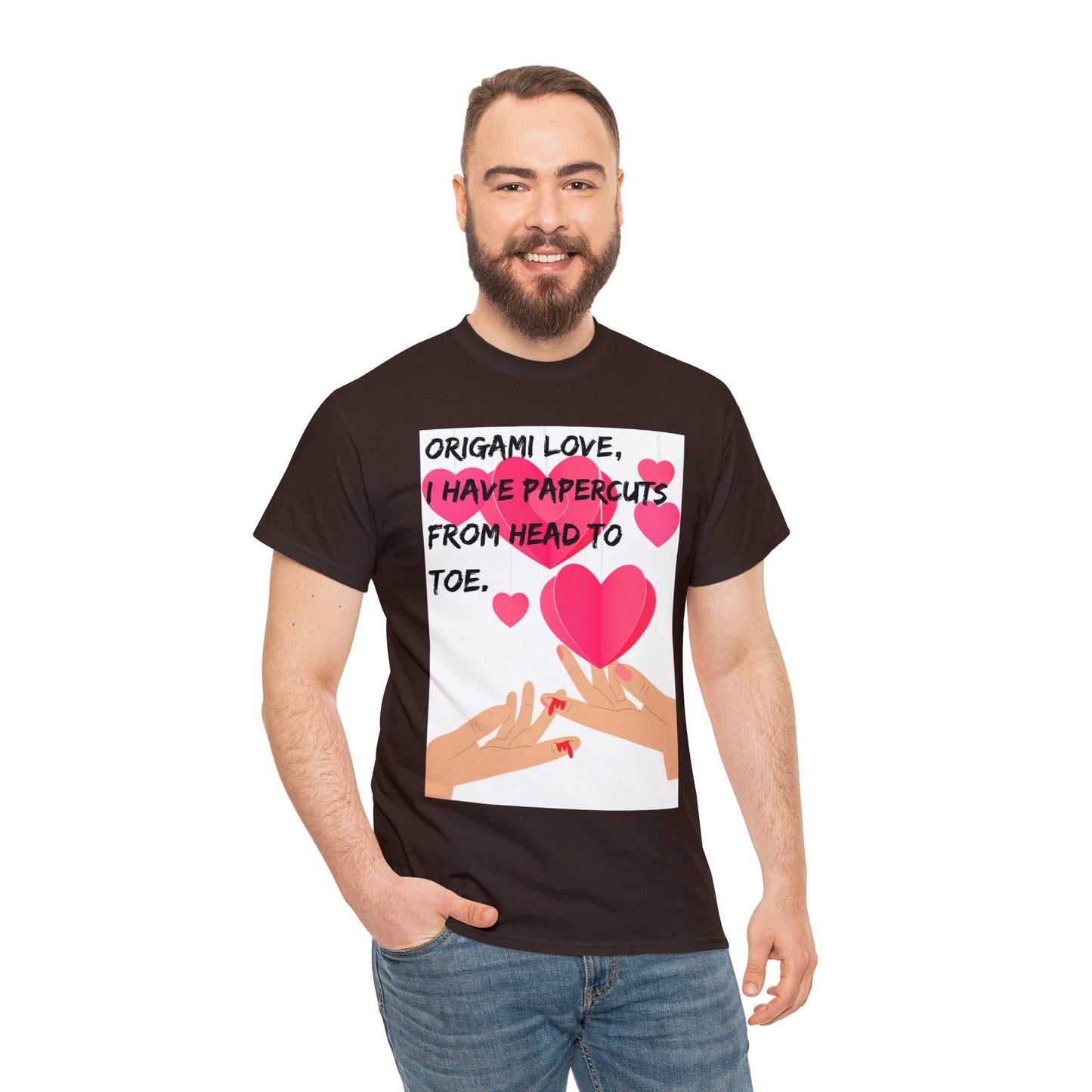 ORIGAME LOVE Unisex Heavy Cotton Tee