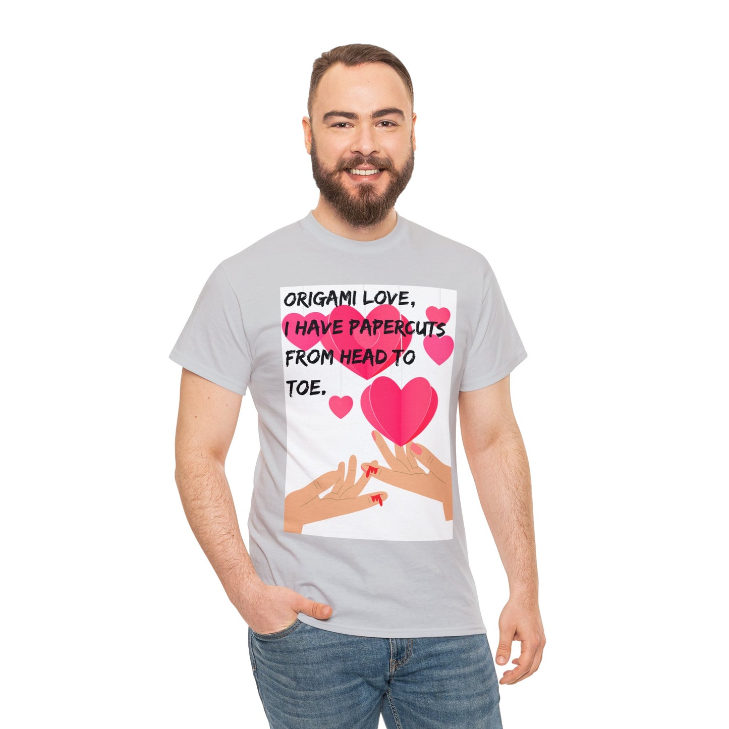 ORIGAME LOVE Unisex Heavy Cotton Tee