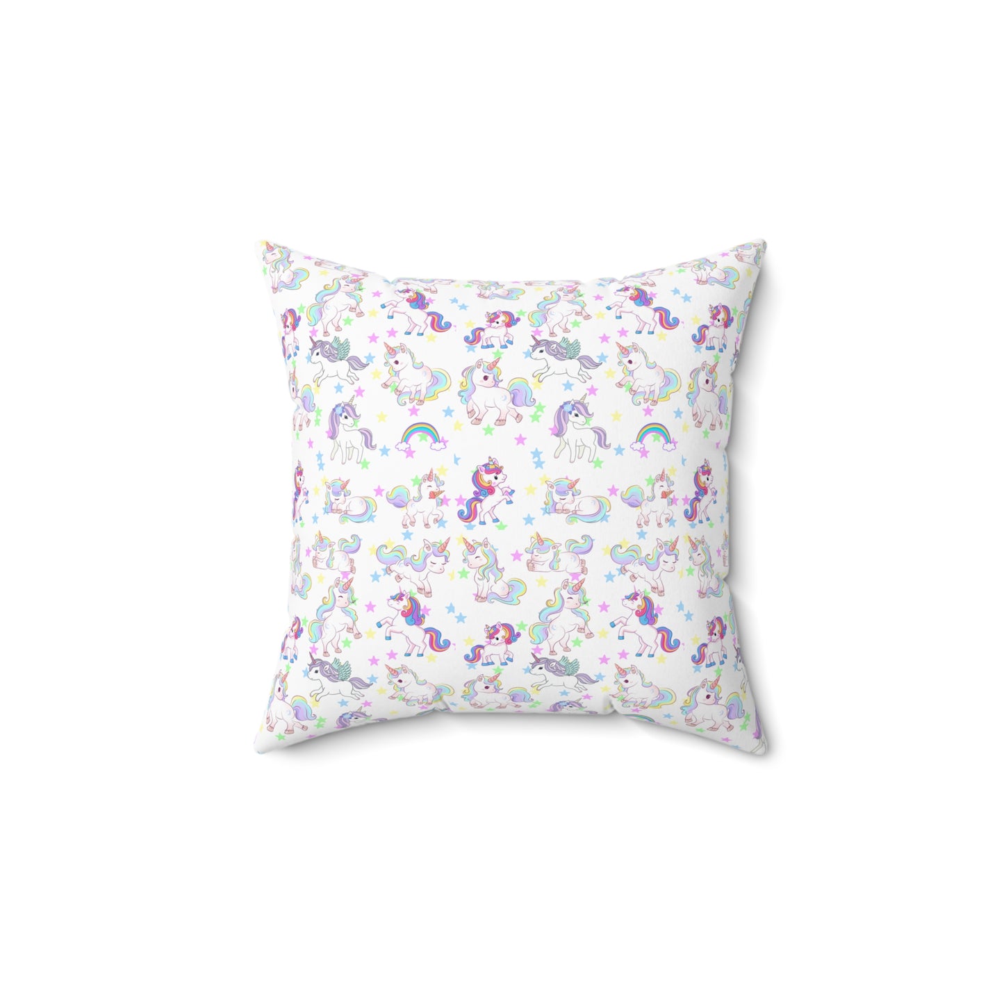 UNICORN LOVE  Spun Polyester Square Pillow For Girl's Room