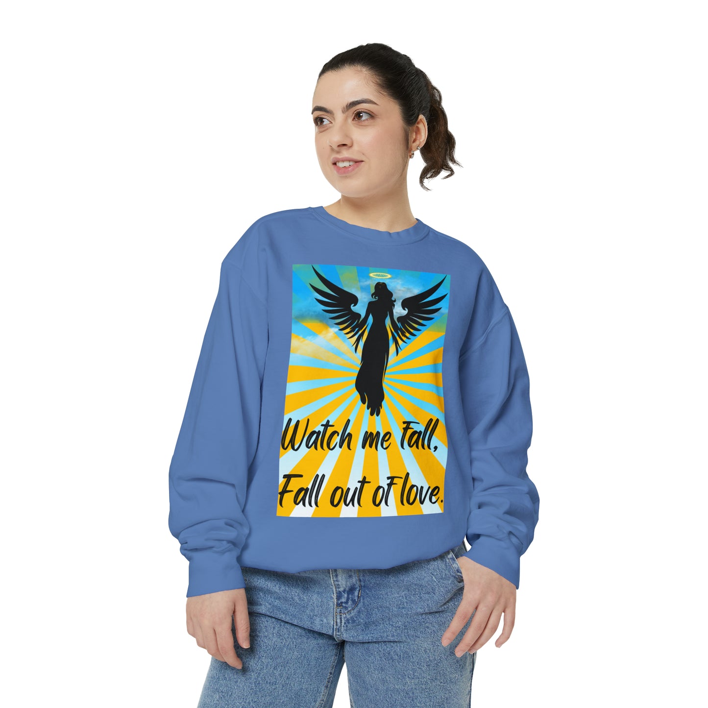 FALL OUT OF LOVE  Unisex Garment-Dyed Sweatshirt