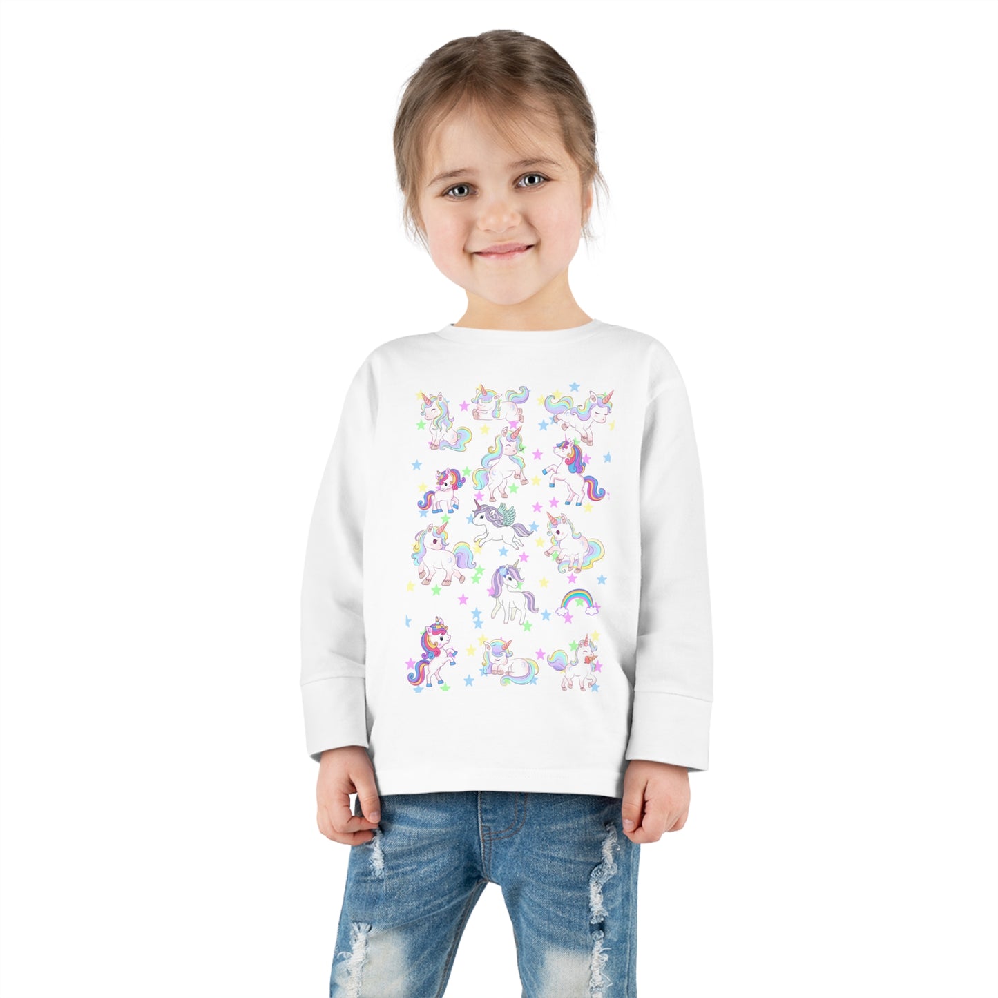 UNICORN LOVE Toddler Long Sleeve Tee