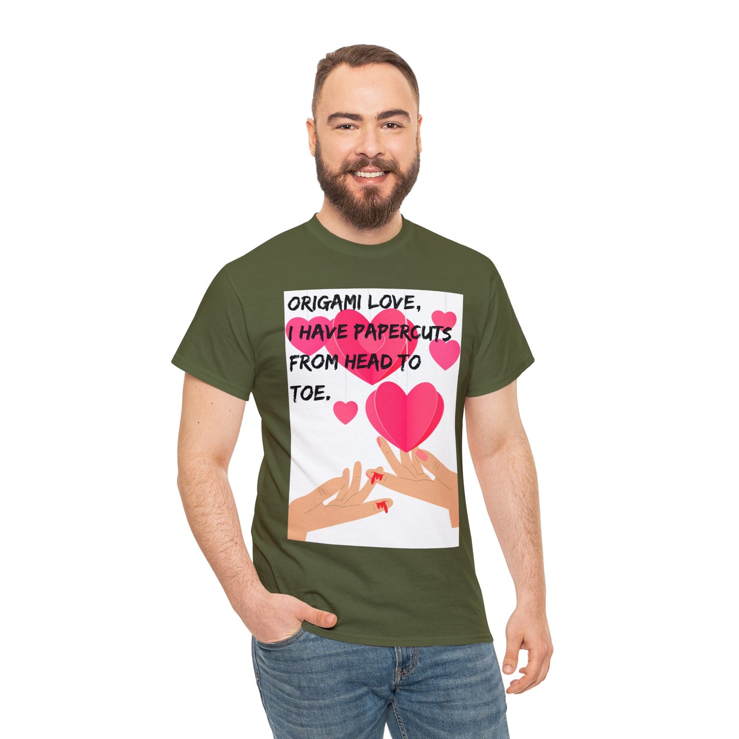 ORIGAME LOVE Unisex Heavy Cotton Tee