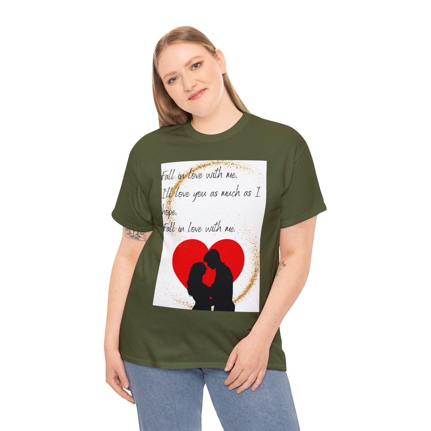 FALL IN LOVE WITH ME Unisex Heavy Cotton Tee