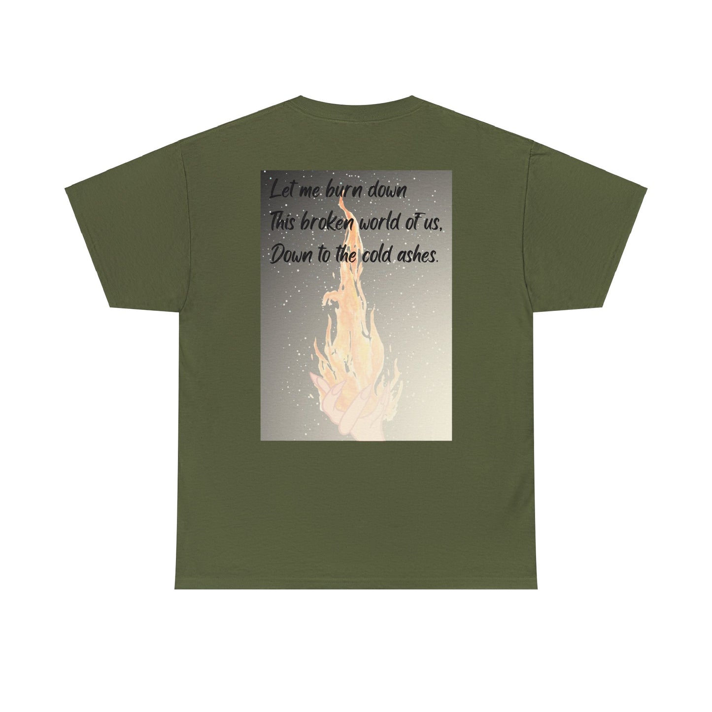 DOWN TO THE ASHES  Unisex Heavy Cotton Tee