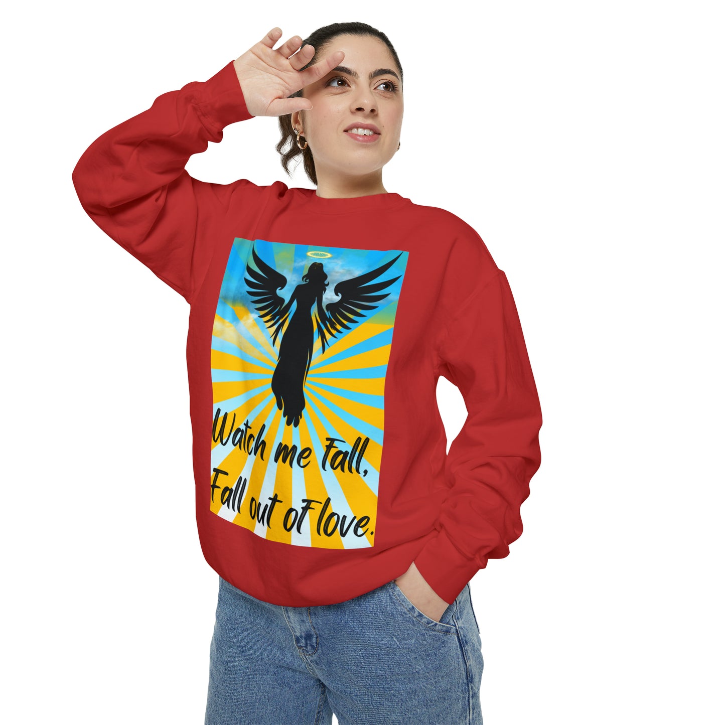FALL OUT OF LOVE  Unisex Garment-Dyed Sweatshirt