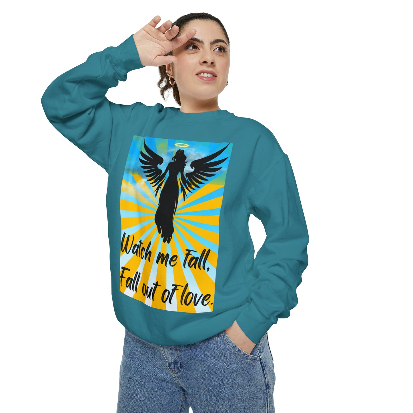 FALL OUT OF LOVE  Unisex Garment-Dyed Sweatshirt