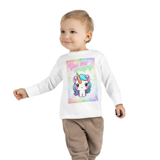 YOU ARE AMAZING UNICORN LOVE Toddler Long Sleeve Tee