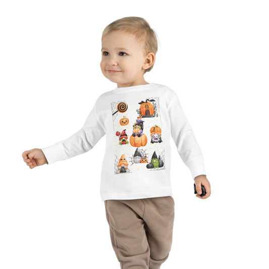 GNOMES AND pUMpKIN Toddler Long Sleeve Tee