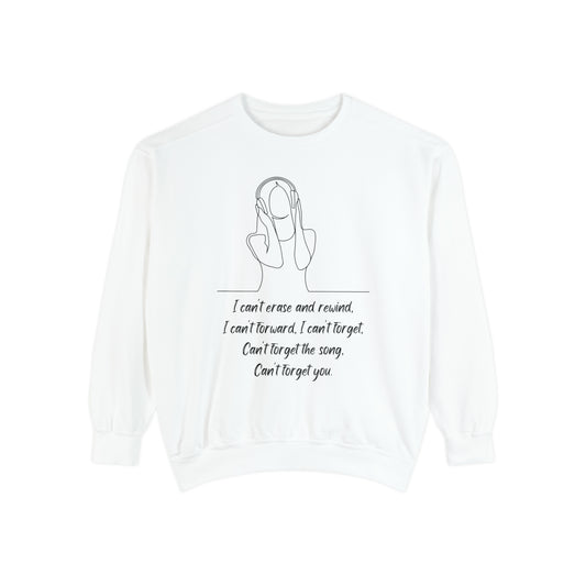 SONG STUCK IN MY HEAD Unisex Garment-Dyed Sweatshirt