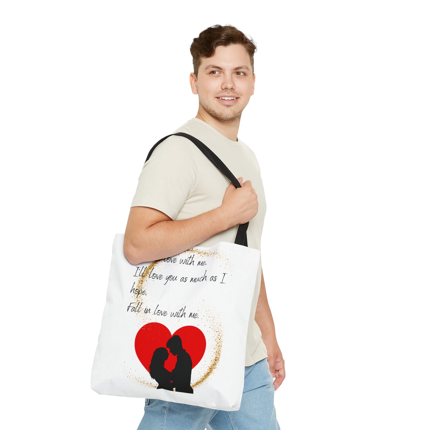 FALL IN LOVE WITH ME  Tote Bag (AOP)
