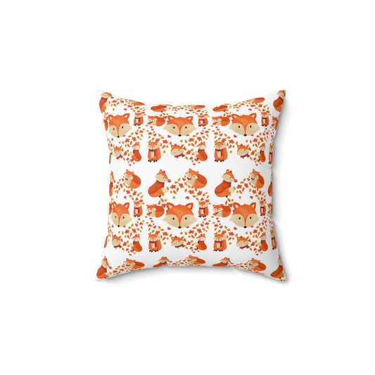 FOXY FOXY AUTUMN Spun Polyester Square Pillow For Kid's Room