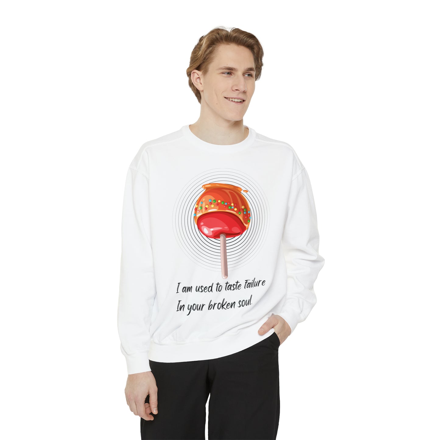 APPLE CANDY FAILURE Unisex Garment-Dyed Sweatshirt