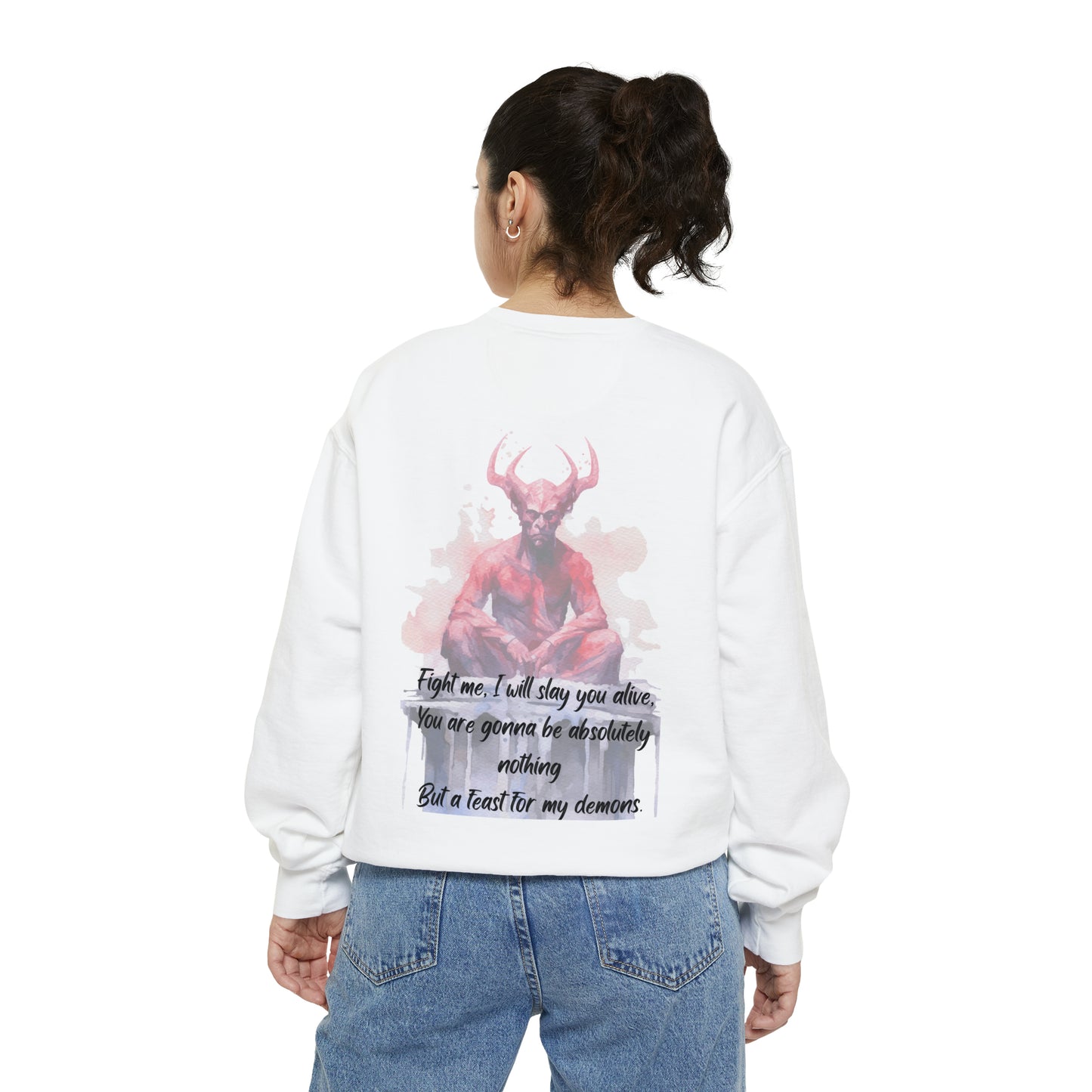 FEAST FOR MY DEMONS Unisex Garment-Dyed Sweatshirt
