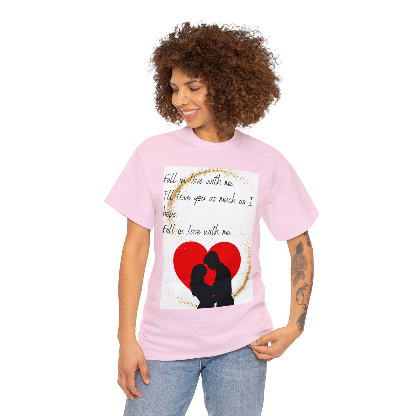 FALL IN LOVE WITH ME Unisex Heavy Cotton Tee