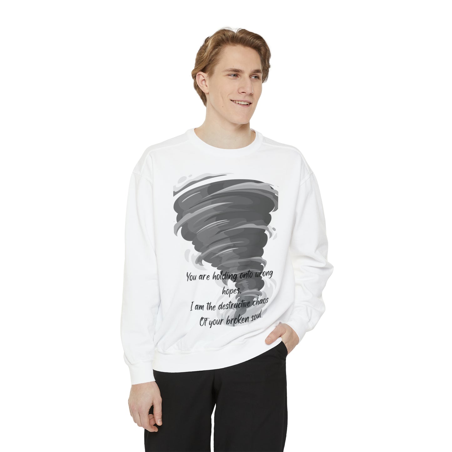 DESTRUCTIVE CHAOS Unisex Garment-Dyed Sweatshirt