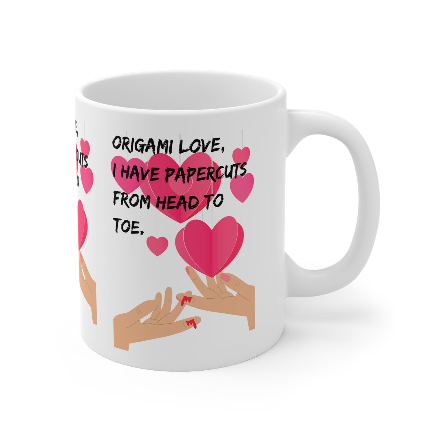 ORIGAME LOVE  Ceramic Mug 11oz